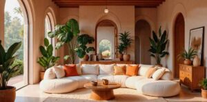 Terracotta & Cream living room